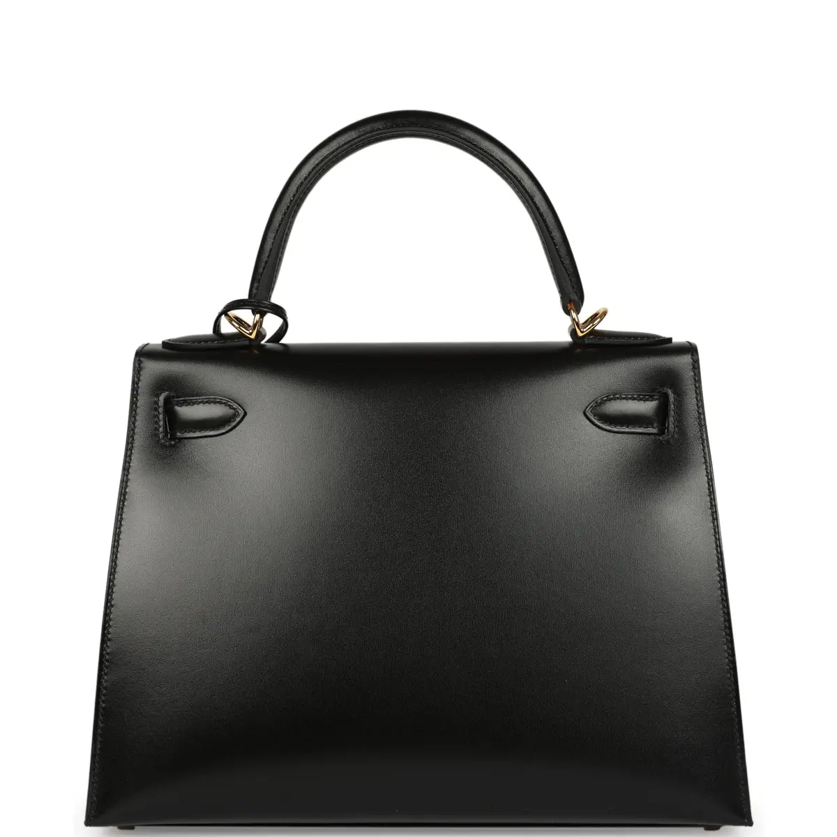 HERMÈS Hermes Kelly Sellier 28 Black Box Gold Hardware | Thumbnail 4