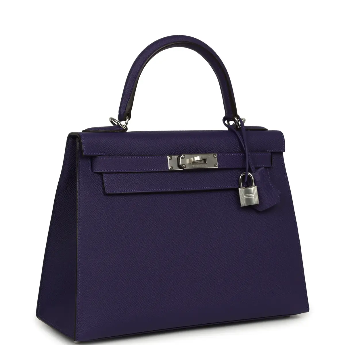 HERMÈS Hermes Kelly Sellier 28 Purple Epsom Palladium Hardware | Thumbnail 2 HERMÈS Hermes Kelly Sellier 28 Purple Epsom Palladium Hardware | Thumbnail 2
