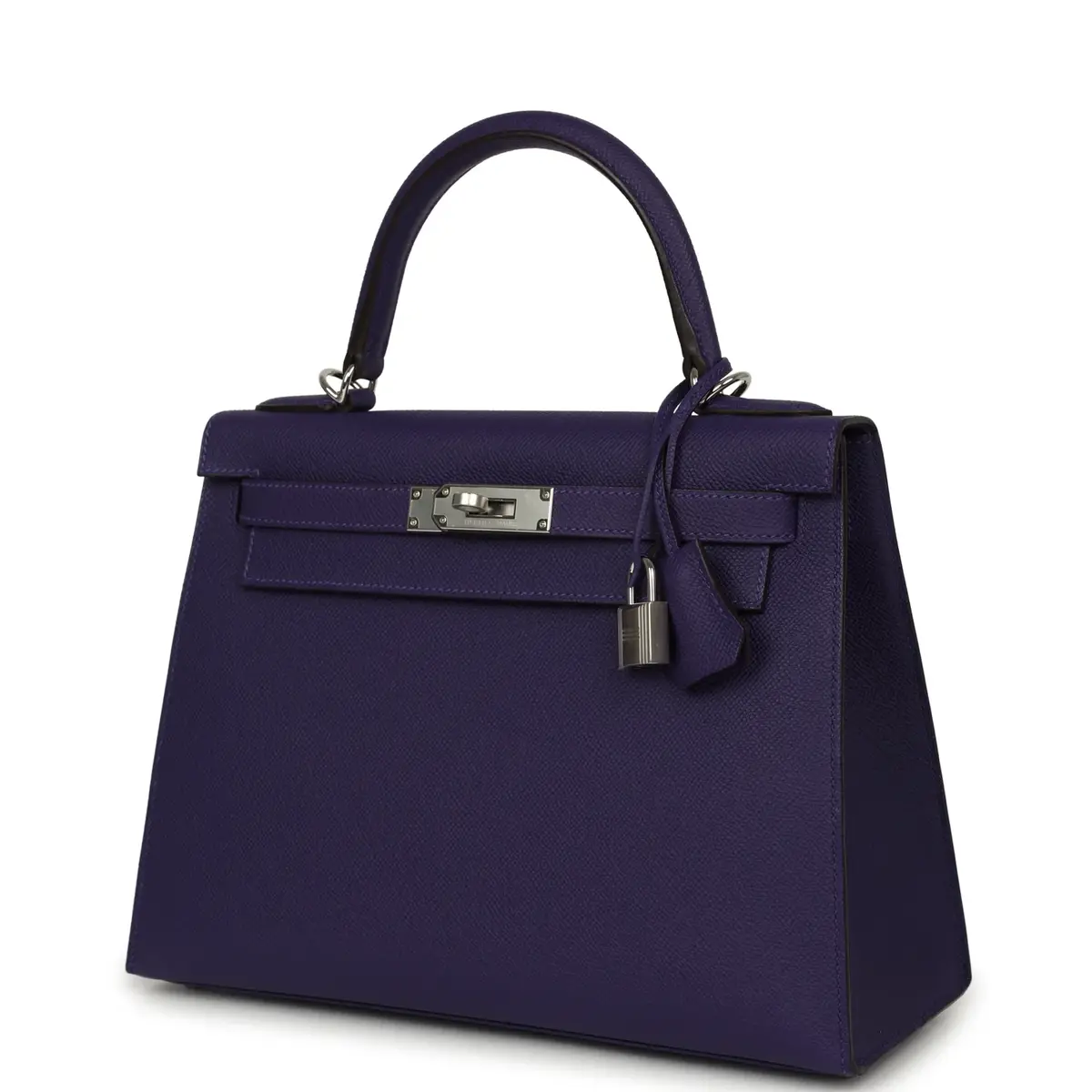 HERMÈS Hermes Kelly Sellier 28 Purple Epsom Palladium Hardware | Thumbnail 5 HERMÈS Hermes Kelly Sellier 28 Purple Epsom Palladium Hardware | Thumbnail 5