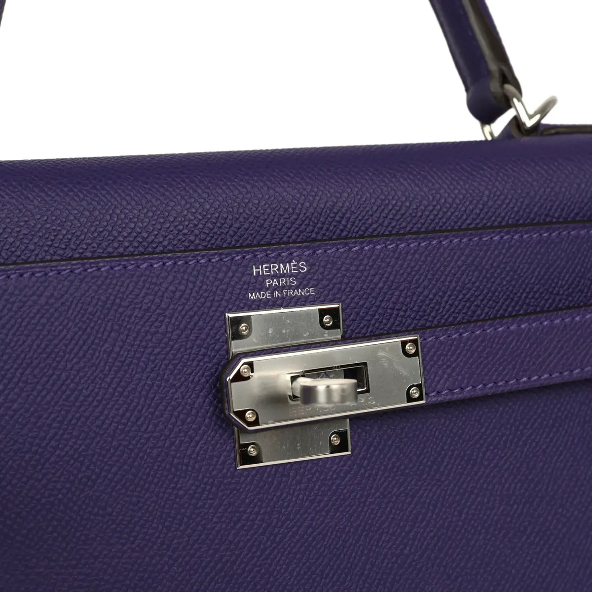 HERMÈS Hermes Kelly Sellier 28 Purple Epsom Palladium Hardware | Thumbnail 7 HERMÈS Hermes Kelly Sellier 28 Purple Epsom Palladium Hardware | Thumbnail 7