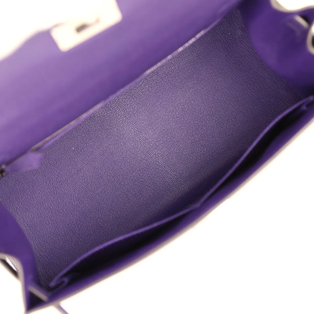 HERMÈS Hermes Kelly Sellier 28 Purple Epsom Palladium Hardware | Thumbnail 8 HERMÈS Hermes Kelly Sellier 28 Purple Epsom Palladium Hardware | Thumbnail 8