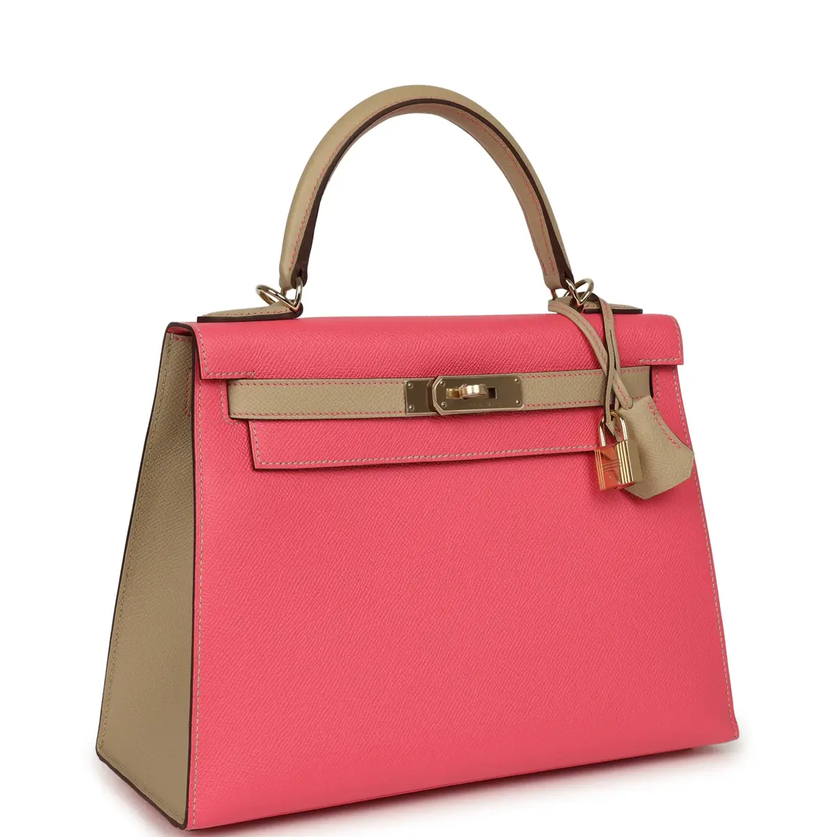 HERMÈS Hermes Special Order (HSS) Kelly Sellier 28 Rose Azalee, Trench Epsom Permabrass Hardware | Thumbnail 2 HERMÈS Hermes Special Order (HSS) Kelly Sellier 28 Rose Azalee, Trench Epsom Permabrass Hardware | Thumbnail 2