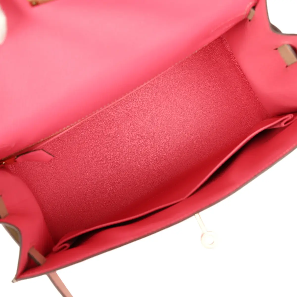 HERMÈS Hermes Special Order (HSS) Kelly Sellier 28 Rose Azalee, Trench Epsom Permabrass Hardware | Thumbnail 7 HERMÈS Hermes Special Order (HSS) Kelly Sellier 28 Rose Azalee, Trench Epsom Permabrass Hardware | Thumbnail 7