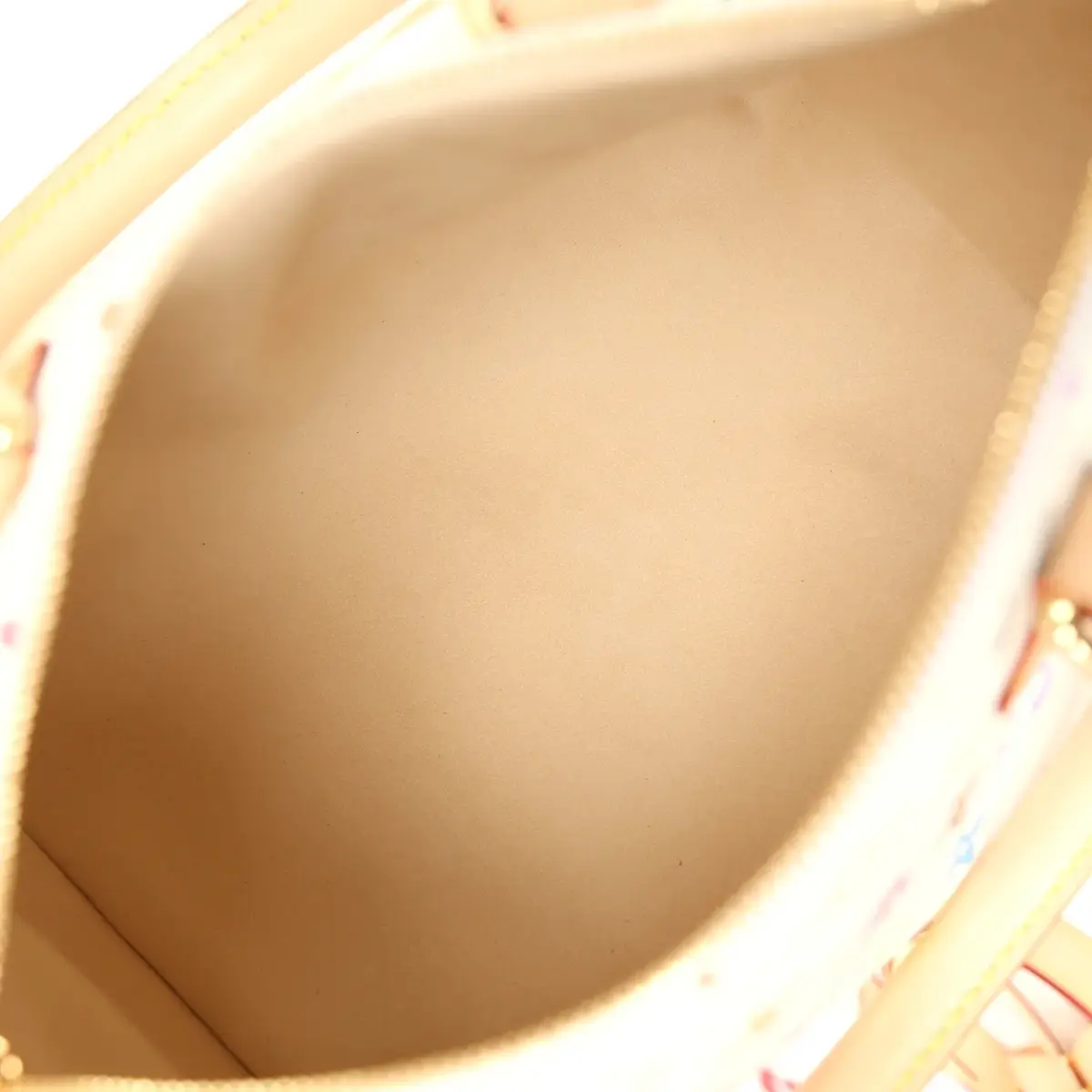 Louis Vuitton Louis Vuitton X Takashi Murakami Speedy 25 Bandouliere White Multicolored Monogram Gold Hardware | Thumbnail 9 Louis Vuitton Louis Vuitton X Takashi Murakami Speedy 25 Bandouliere White Multicolored Monogram Gold Hardware | Thumbnail 9