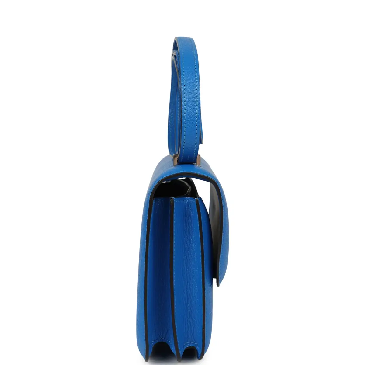 HERMÈS Pre-owned Hermes Constance 18 Bleu Hydra Chevre Mysore Palladium Hardware | Thumbnail 3