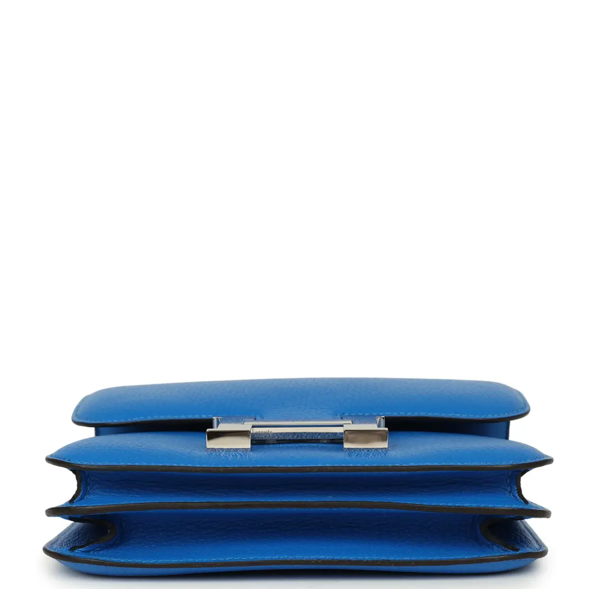 HERMÈS Pre-owned Hermes Constance 18 Bleu Hydra Chevre Mysore Palladium Hardware | Thumbnail 6