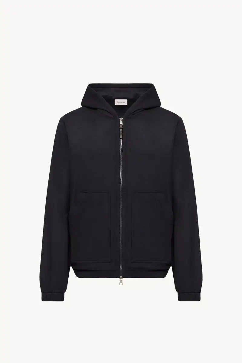 Moncler Flannel Zip-up Hoodie | Thumbnail 2 Moncler Flannel Zip-up Hoodie | Thumbnail 2