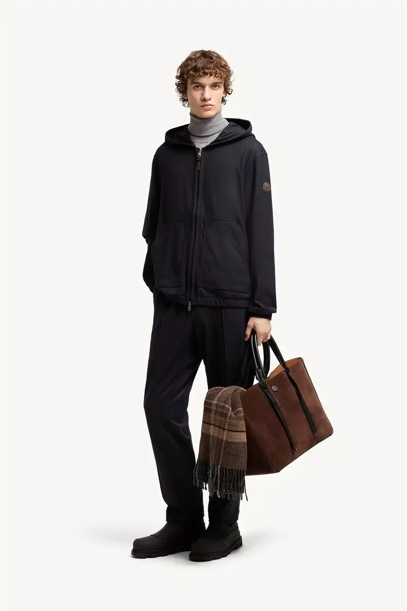 Moncler Flannel Zip-up Hoodie | Thumbnail 3 Moncler Flannel Zip-up Hoodie | Thumbnail 3