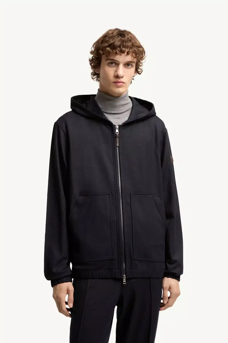 Moncler Flannel Zip-up Hoodie | Thumbnail 5 Moncler Flannel Zip-up Hoodie | Thumbnail 5