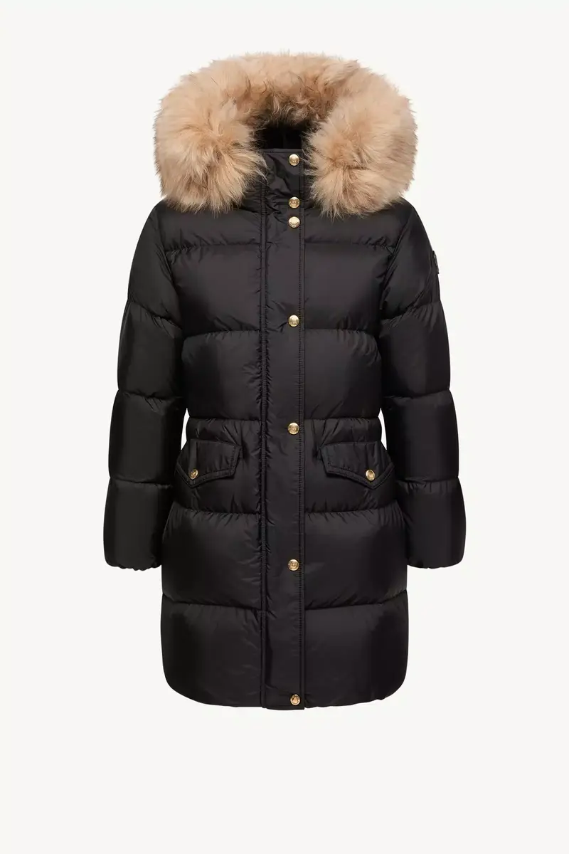 Moncler Aphroties Shearling Trimmed Hooded Long Down Parka | Thumbnail 2 Moncler Aphroties Shearling Trimmed Hooded Long Down Parka | Thumbnail 2