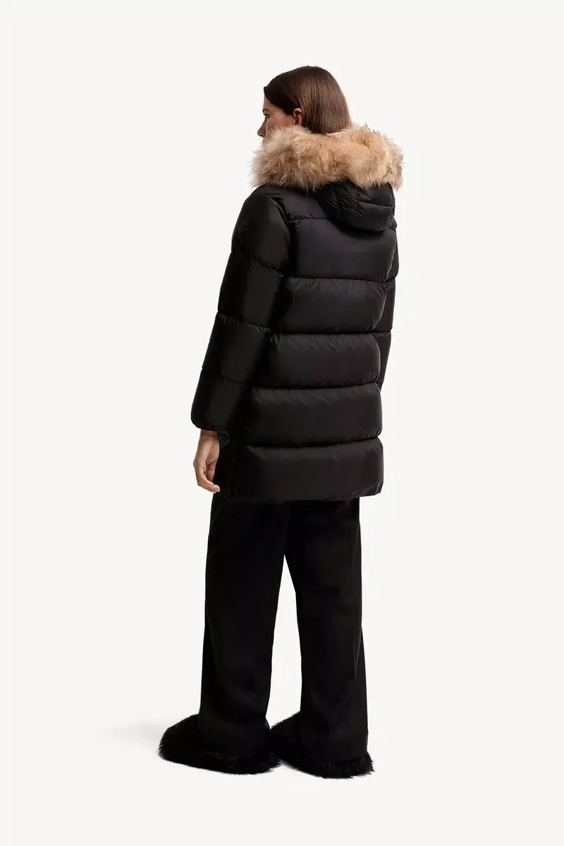 Moncler Aphroties Shearling Trimmed Hooded Long Down Parka | Thumbnail 6 Moncler Aphroties Shearling Trimmed Hooded Long Down Parka | Thumbnail 6