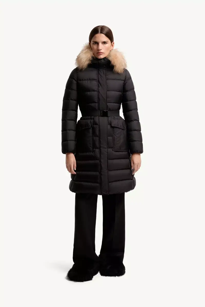 Moncler Khloesse Shearling-trimmed Hooded Long Down Jacket | Thumbnail 5 Moncler Khloesse Shearling-trimmed Hooded Long Down Jacket | Thumbnail 5