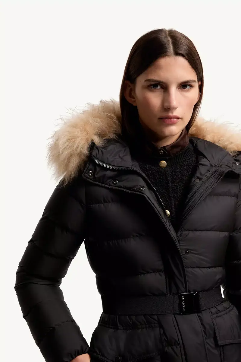 Moncler Khloesse Shearling-trimmed Hooded Long Down Jacket | Thumbnail 7 Moncler Khloesse Shearling-trimmed Hooded Long Down Jacket | Thumbnail 7