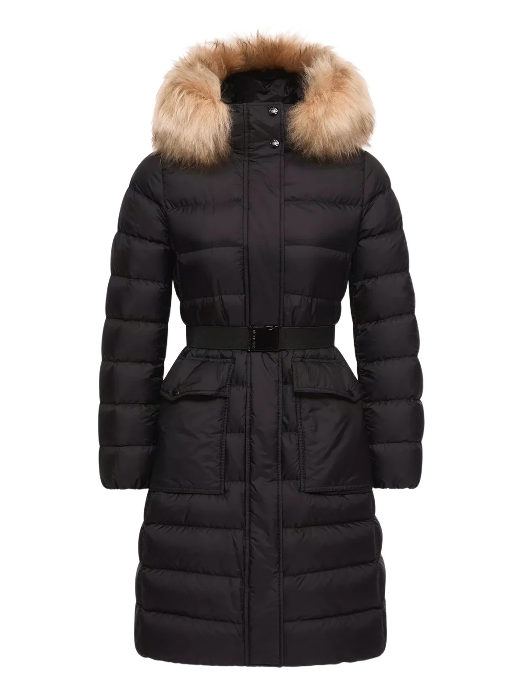 Khloesse Shearling-trimmed Hooded Long Down Jacket Khloesse Shearling-trimmed Hooded Long Down Jacket