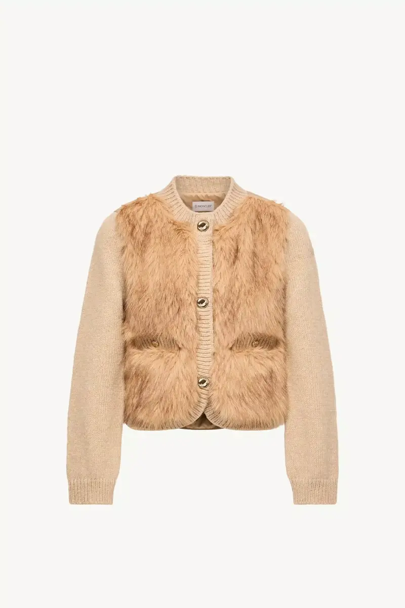 Moncler Alpaca & Wool Blend Padded Cardigan | Thumbnail 2 Moncler Alpaca & Wool Blend Padded Cardigan | Thumbnail 2