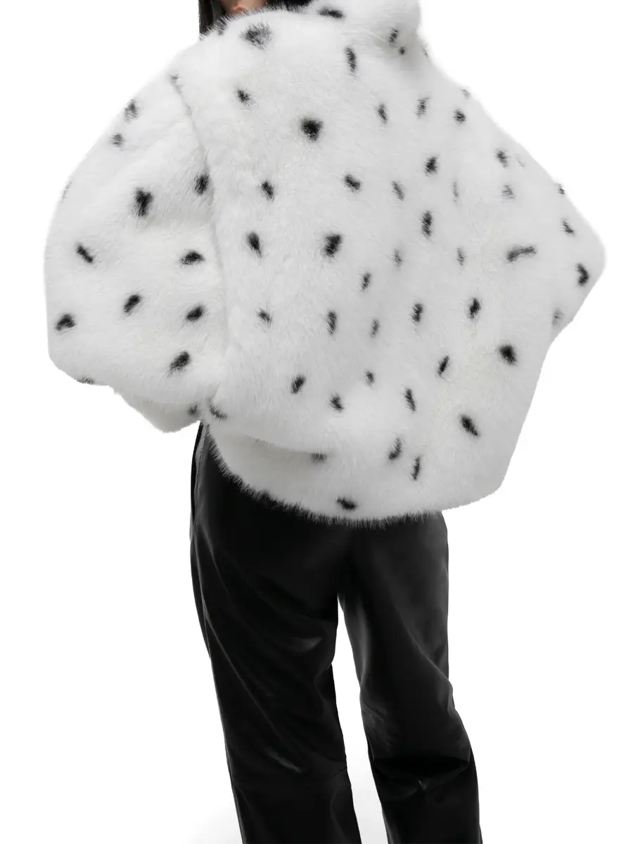 Ducie Katja Dalmatian-Print Faux Fur Jacket | Thumbnail 4 Ducie Katja Dalmatian-Print Faux Fur Jacket | Thumbnail 4