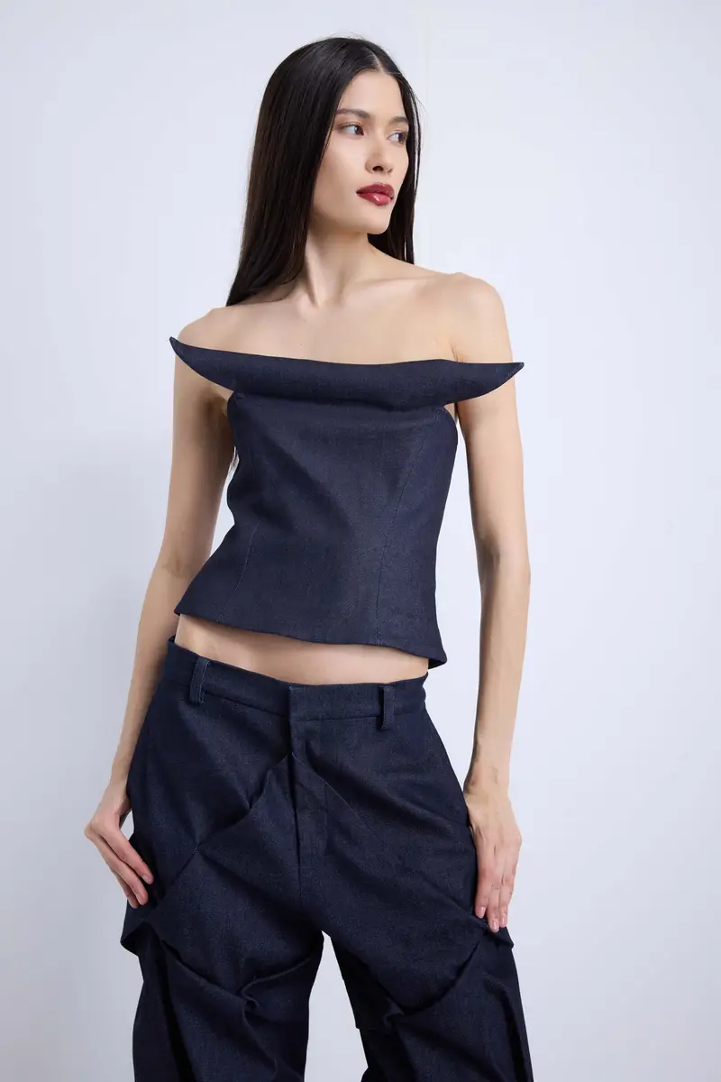 Kate Barton Sylvie Denim Corset | Thumbnail 6 Kate Barton Sylvie Denim Corset | Thumbnail 6