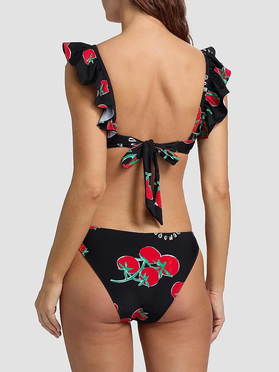 Milly Women's Pomodoro Ruffle Bikini Top | Thumbnail 4