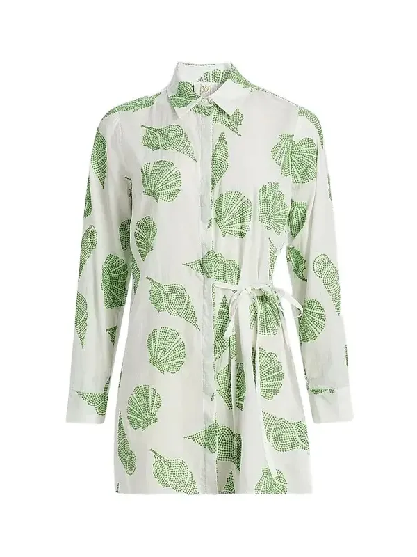 Women's Cleo Embroidered Cotton Cover-Up Minidress Women's Cleo Embroidered Cotton Cover-Up Minidress