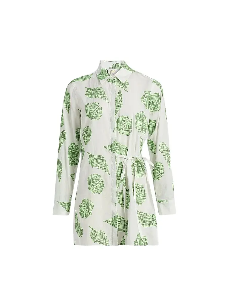 Milly Women's Cleo Embroidered Cotton Cover-Up Minidress