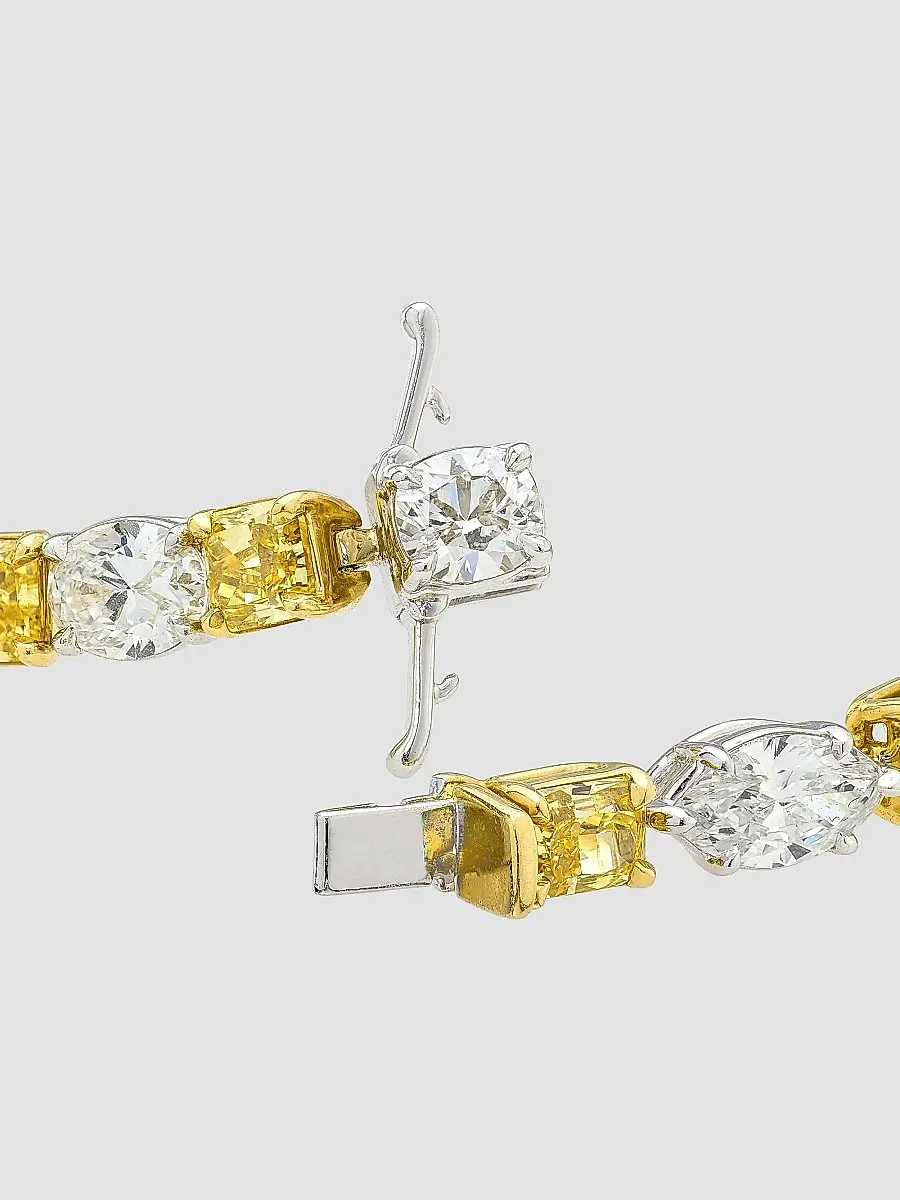 Diamonds at Saks Fifth Avenue Women's Two-Tone 18K Gold & 14.46 TCW Diamond Bracelet | Thumbnail 3 Diamonds at Saks Fifth Avenue Women's Two-Tone 18K Gold & 14.46 TCW Diamond Bracelet | Thumbnail 3