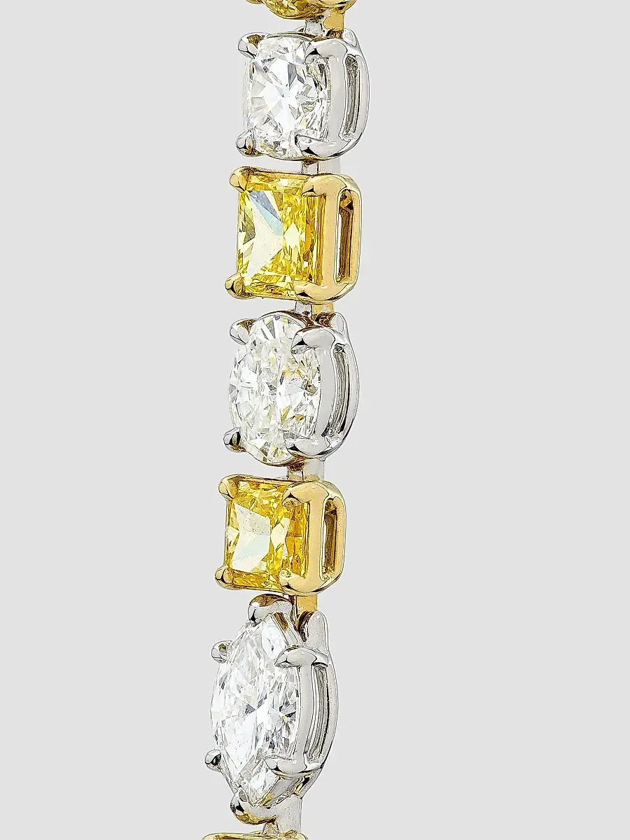 Diamonds at Saks Fifth Avenue Women's Two-Tone 18K Gold & 14.46 TCW Diamond Bracelet | Thumbnail 4 Diamonds at Saks Fifth Avenue Women's Two-Tone 18K Gold & 14.46 TCW Diamond Bracelet | Thumbnail 4