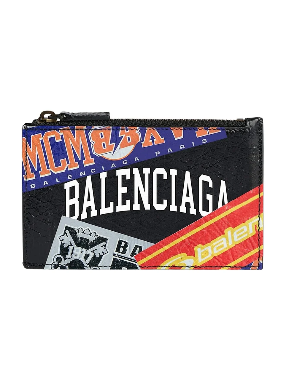 Balenciaga Men's Cash Large Long Coin and Card Holder - Multicolor
