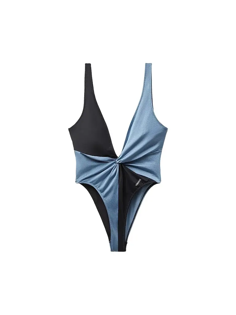 Versace Women's Colorblocked Twist One-Piece Swimsuit