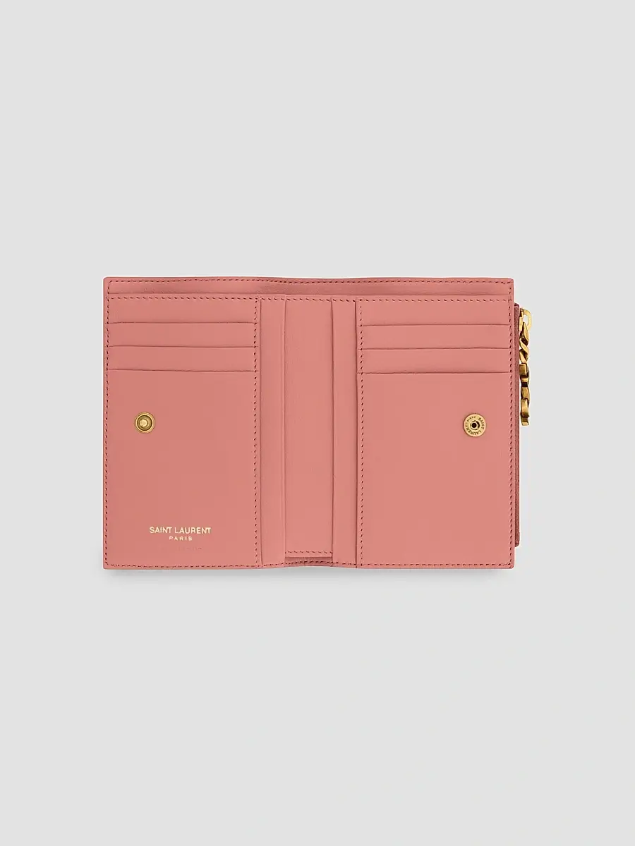 Saint Laurent Women's Cassandre Bijou Bi-Fold Wallet | Thumbnail 2 Saint Laurent Women's Cassandre Bijou Bi-Fold Wallet | Thumbnail 2