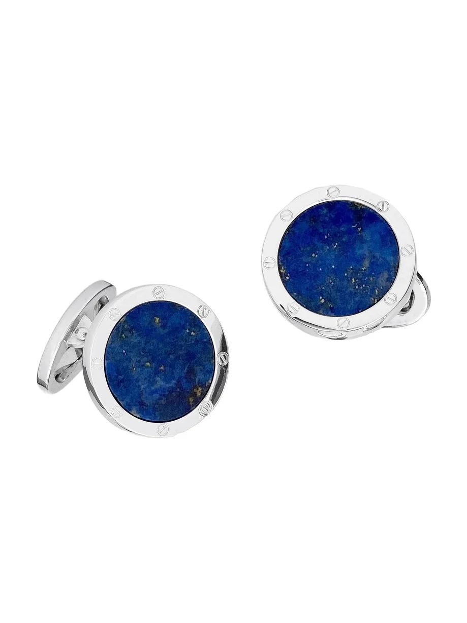 Men's Sterling Silver & Mother-Of-Pearl Cufflinks Men's Sterling Silver & Mother-Of-Pearl Cufflinks