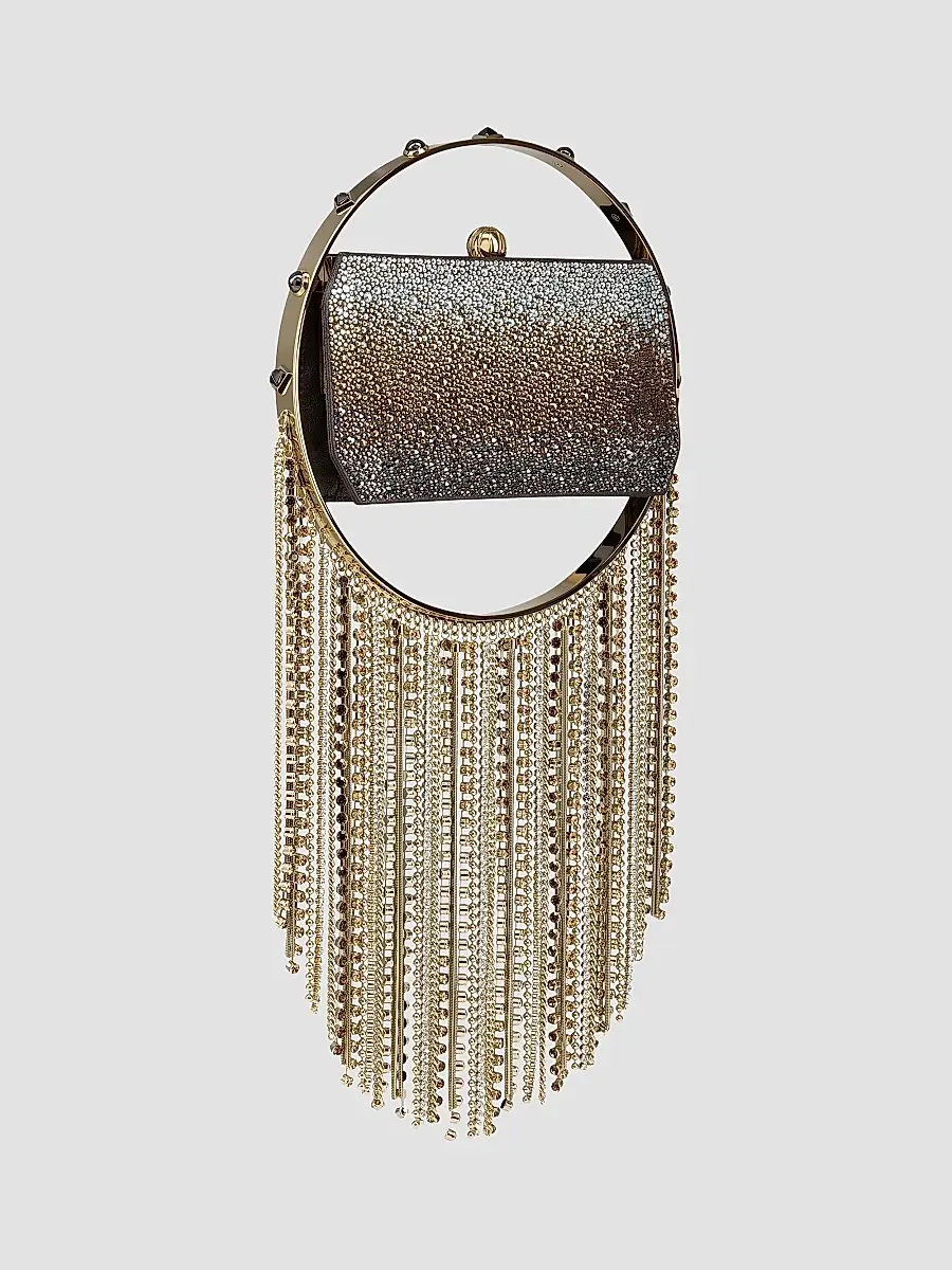 Christian Louboutin Women's Trapeze Evening Clutch | Thumbnail 2 Christian Louboutin Women's Trapeze Evening Clutch | Thumbnail 2
