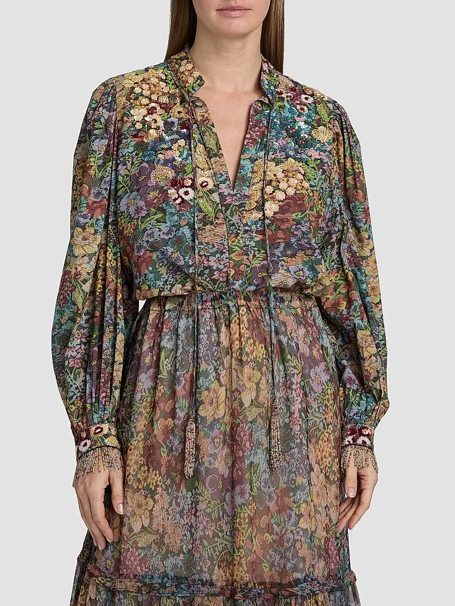 Kobi Halperin Women's Clara Floral Cotton Blouse | Thumbnail 3 Kobi Halperin Women's Clara Floral Cotton Blouse | Thumbnail 3