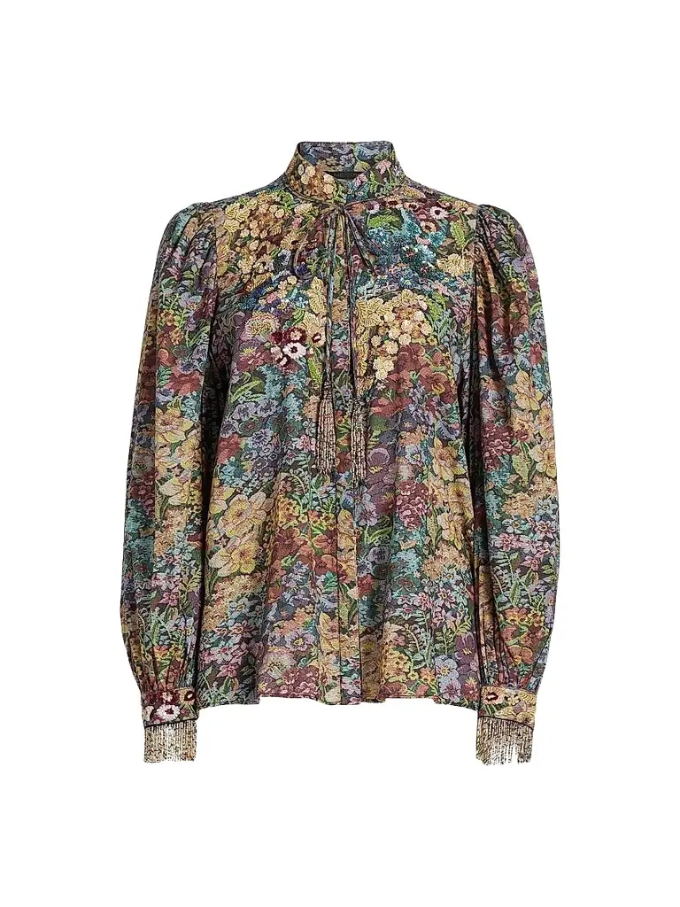 Kobi Halperin Women's Clara Floral Cotton Blouse
