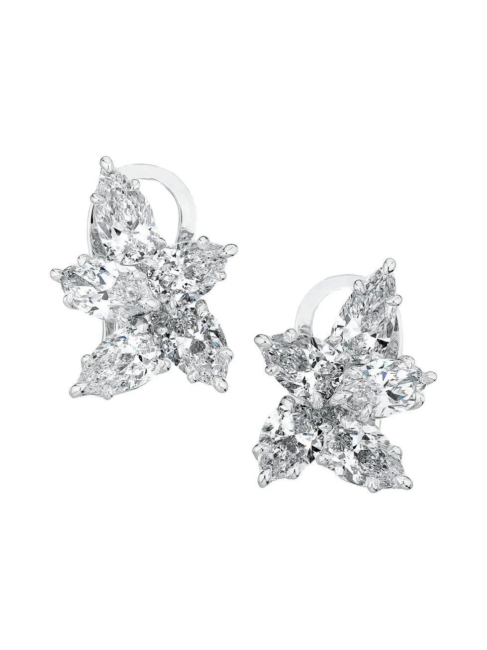 Diamonds at Saks Fifth Avenue Women's Platinum & 6.00 TCW Diamond Cluster Stud Earrings
