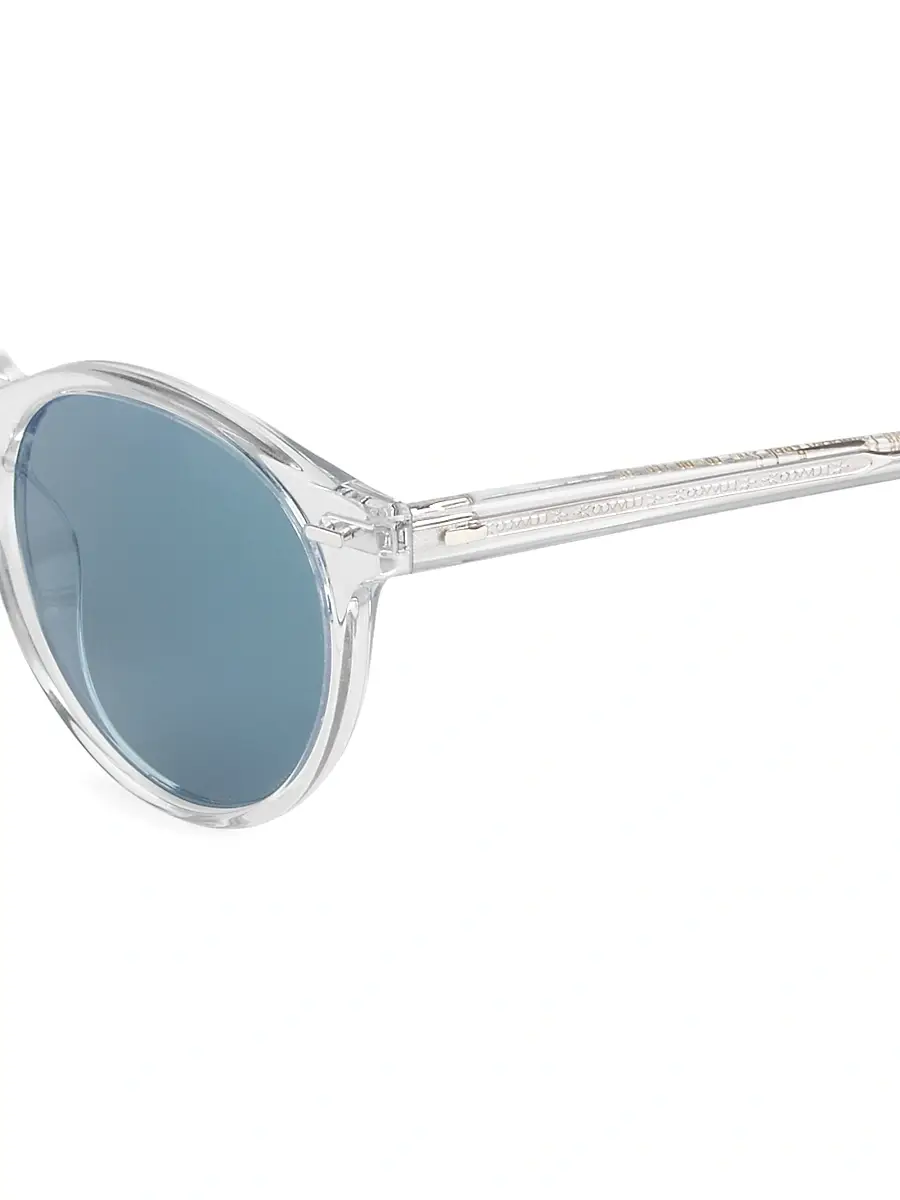 Oliver Peoples Women's Gregory Peck 1962 50MM Round Sunglasses | Thumbnail 3
