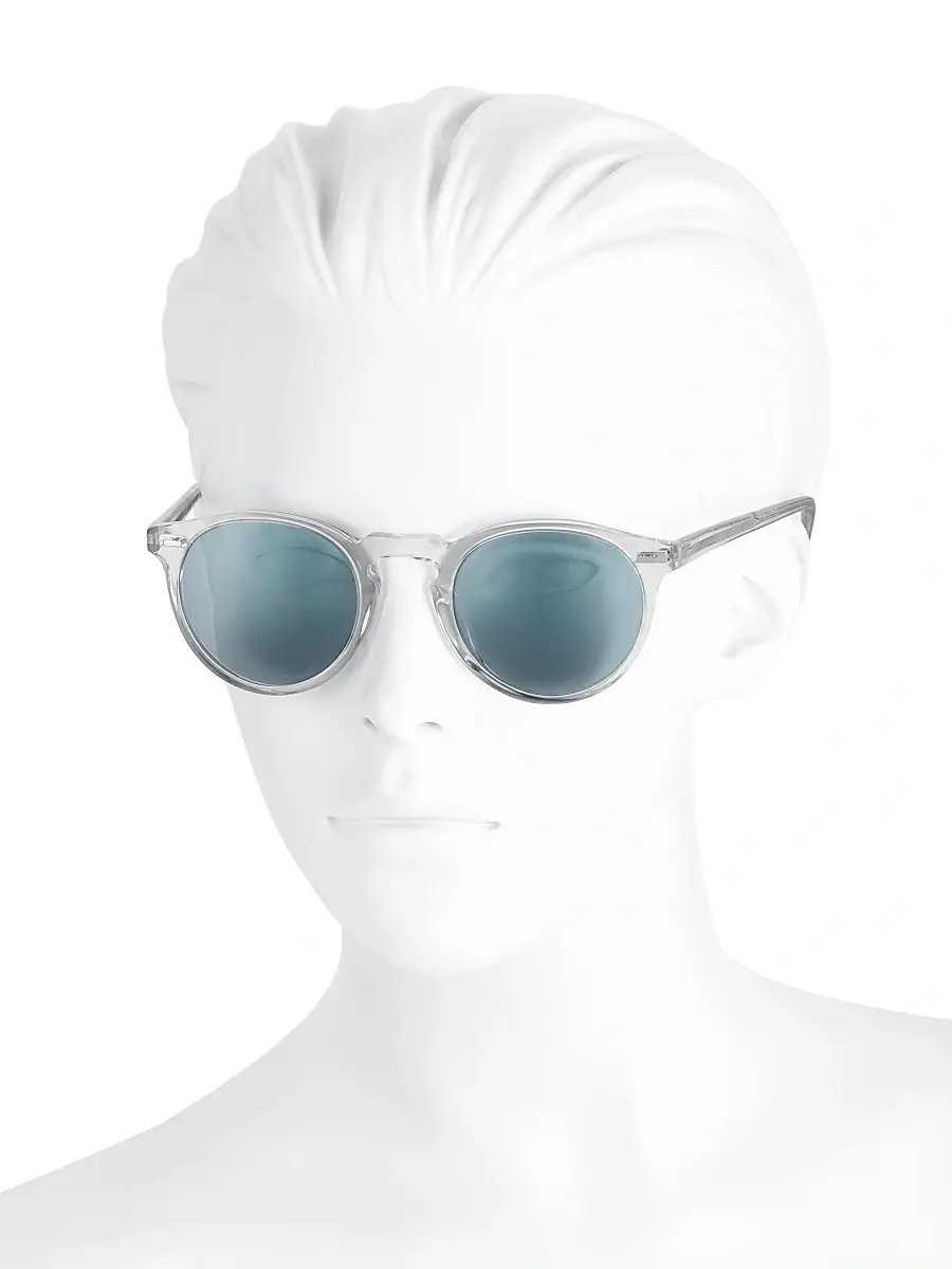 Oliver Peoples Women's Gregory Peck 1962 50MM Round Sunglasses | Thumbnail 4