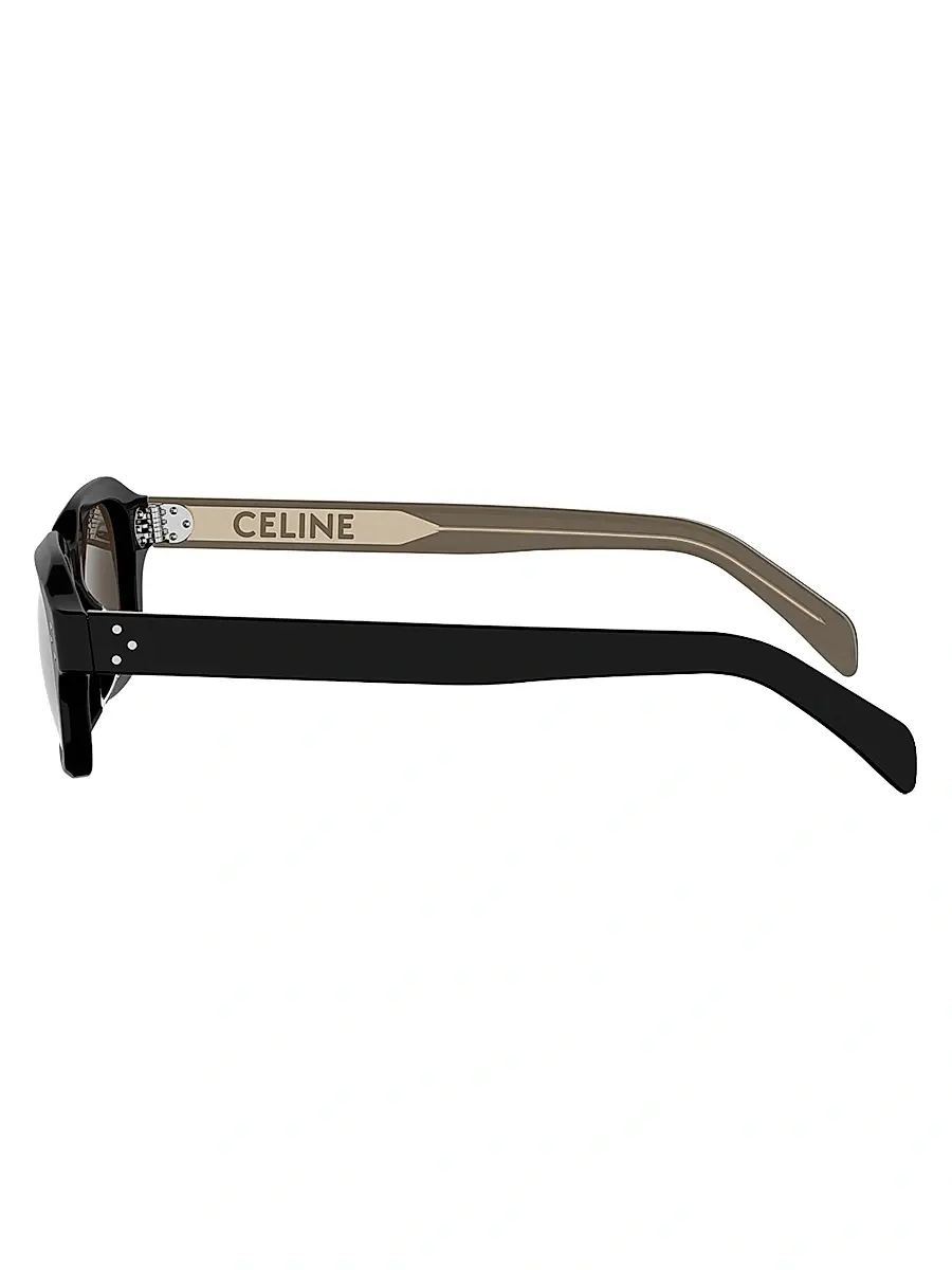 Celine Men's 3 Dots 52MM Rectangular Sunglasses | Thumbnail 3