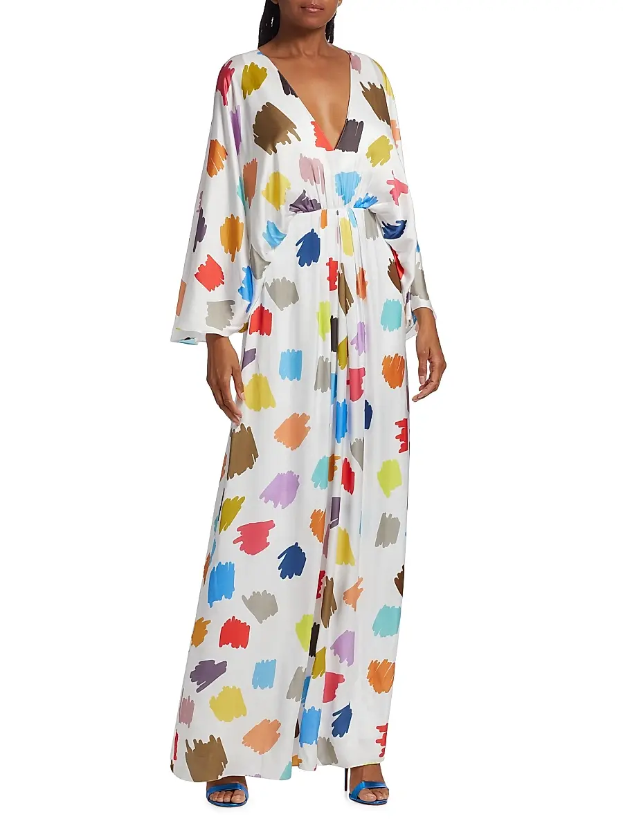 Halpern Women's Printed Maxi Dress | Thumbnail 2 Halpern Women's Printed Maxi Dress | Thumbnail 2