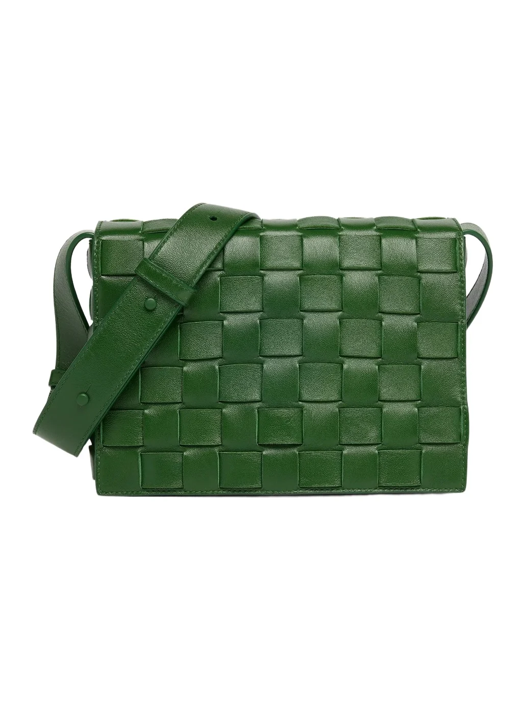 Bottega Veneta Men's Intrecciato Leather Messenger Bag