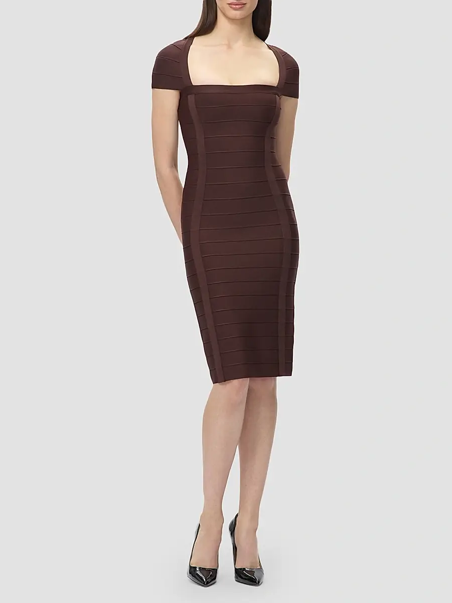 Hervé Léger Women's The Premiere Bandage Midi-Dress | Thumbnail 2 Hervé Léger Women's The Premiere Bandage Midi-Dress | Thumbnail 2
