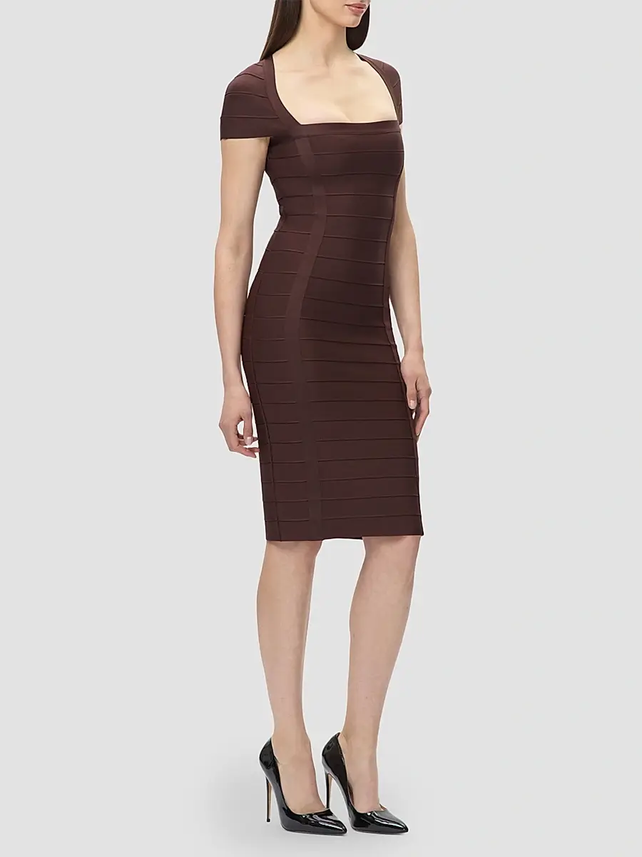 Hervé Léger Women's The Premiere Bandage Midi-Dress | Thumbnail 5 Hervé Léger Women's The Premiere Bandage Midi-Dress | Thumbnail 5