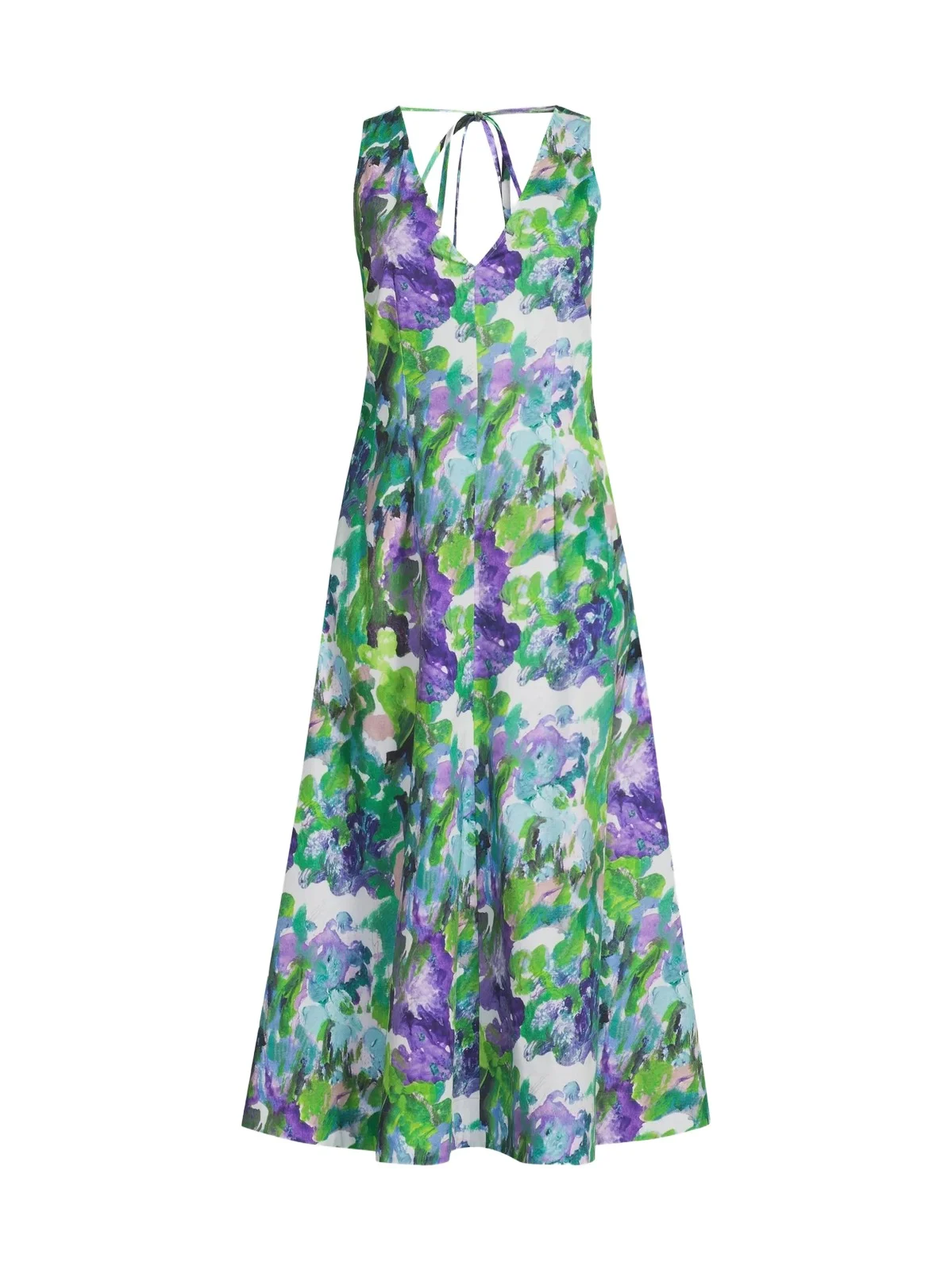 Natori Women's Ayame Floral Watercolor-Print Maxi Dress