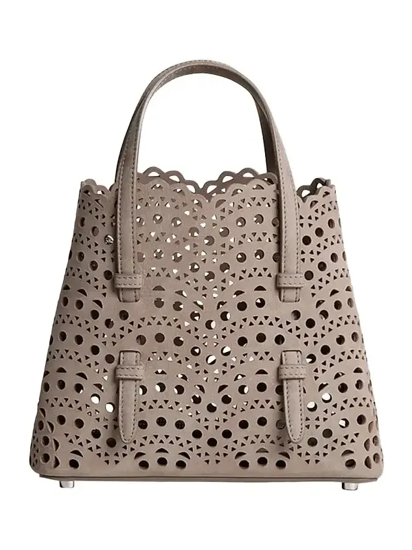 Women's Mina 20 Wave Perforated Suede Top Handle Bag Women's Mina 20 Wave Perforated Suede Top Handle Bag