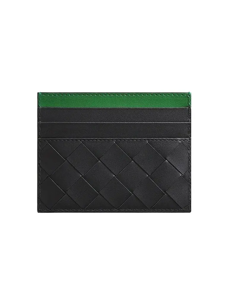 Bottega Veneta Men's Intrecciato Leather & Hardware Card Holder
