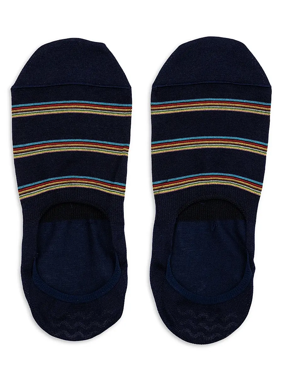 Paul Smith Men's 3-Pack Striped No Show Socks Set | Thumbnail 2 Paul Smith Men's 3-Pack Striped No Show Socks Set | Thumbnail 2