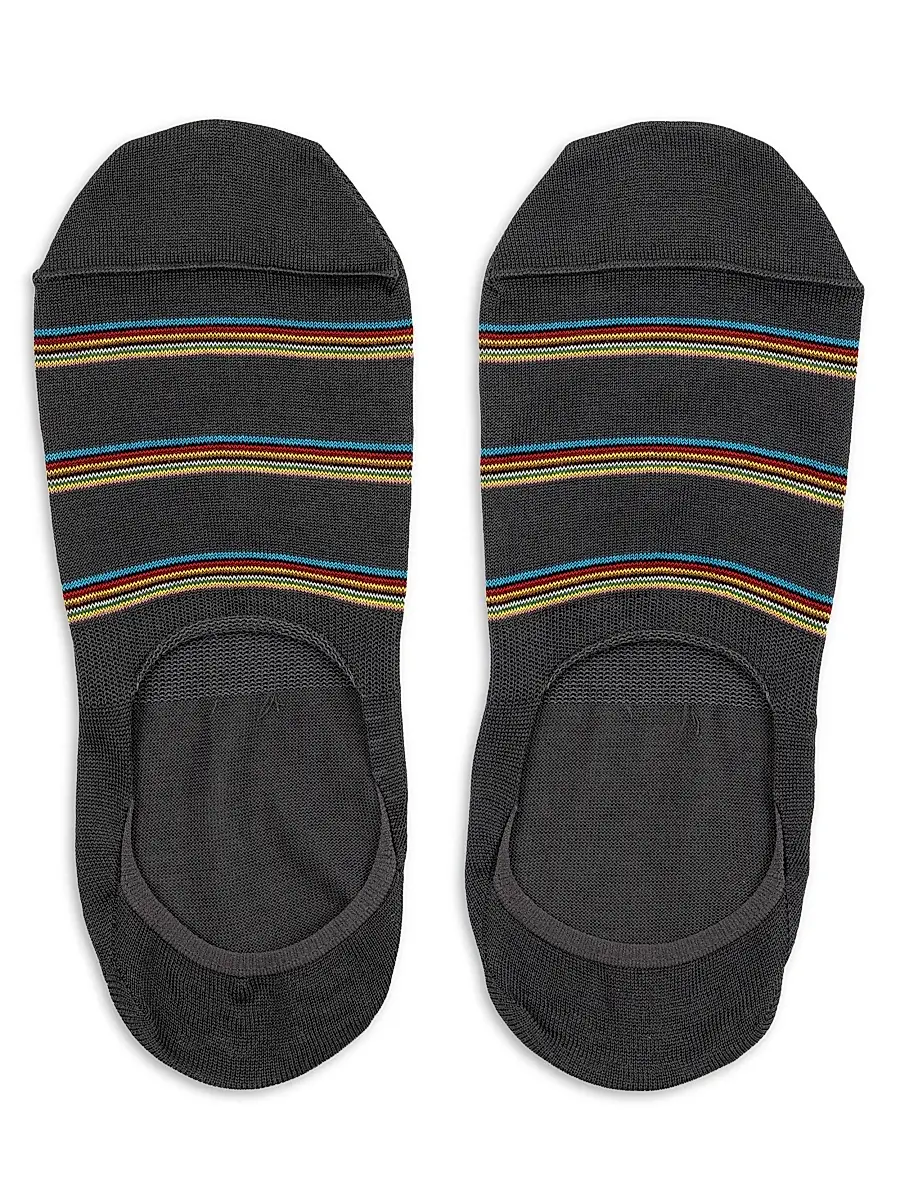 Paul Smith Men's 3-Pack Striped No Show Socks Set | Thumbnail 3 Paul Smith Men's 3-Pack Striped No Show Socks Set | Thumbnail 3