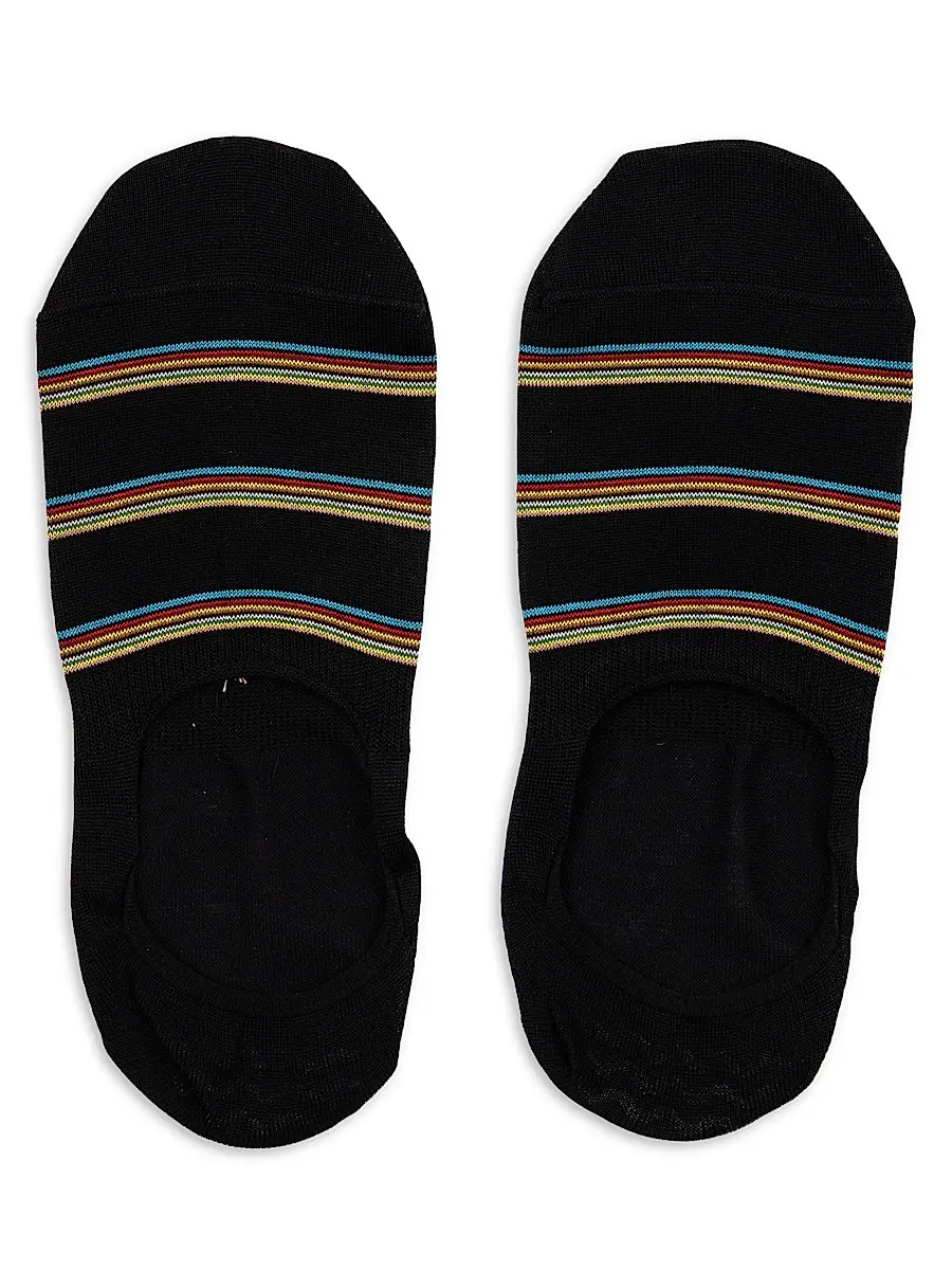 Paul Smith Men's 3-Pack Striped No Show Socks Set | Thumbnail 4 Paul Smith Men's 3-Pack Striped No Show Socks Set | Thumbnail 4