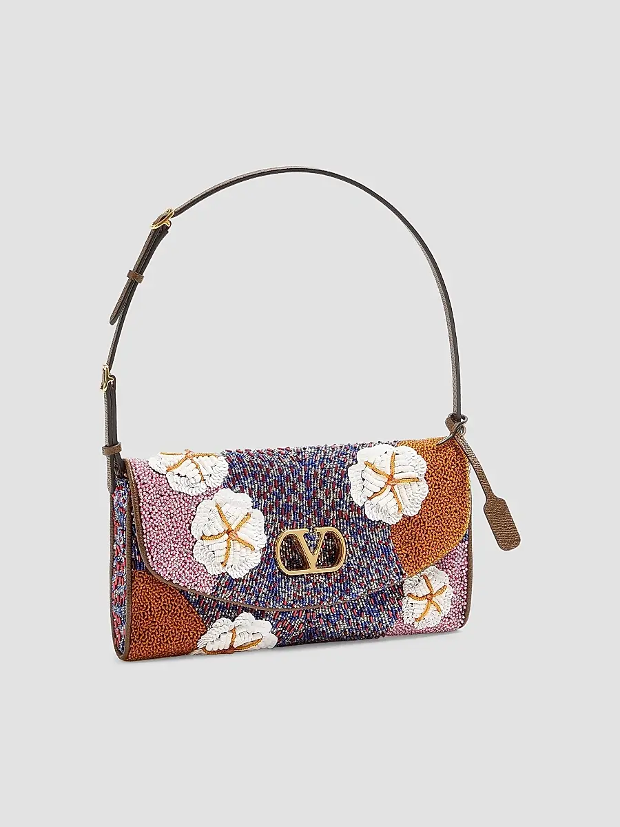 Valentino Women's Devain Small Embroidered Shoulder Bag | Thumbnail 3 Valentino Women's Devain Small Embroidered Shoulder Bag | Thumbnail 3