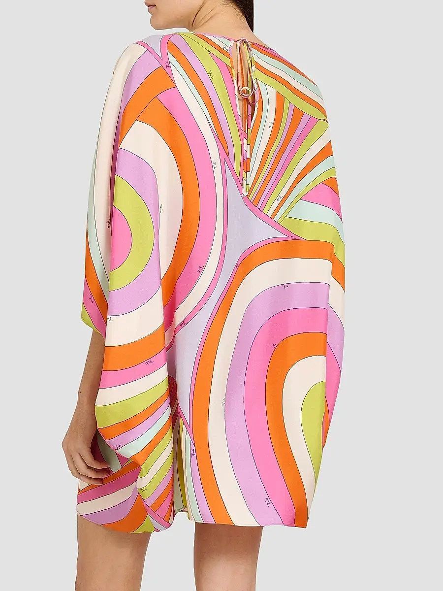 PUCCI Women's L'Alba Abtsract-Print Silk Caftan | Thumbnail 5