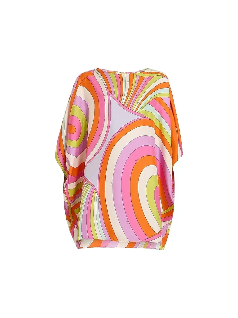 PUCCI Women's L'Alba Abtsract-Print Silk Caftan